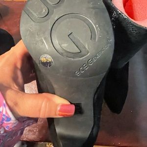 BCBG Black boots with with 3 in. heel